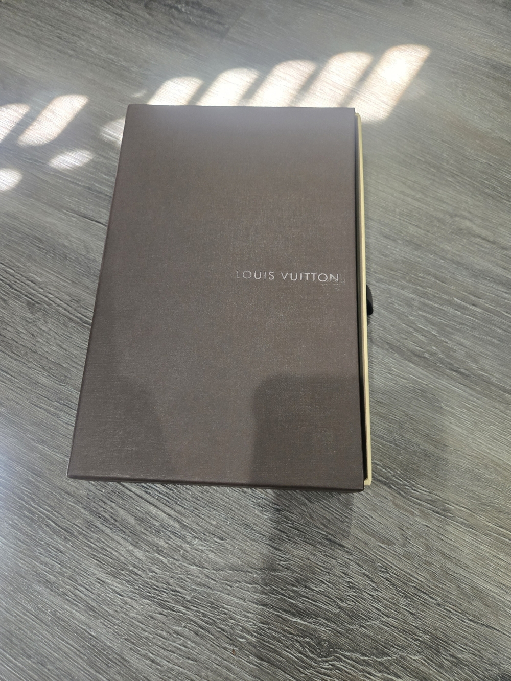 Louis Vuitton Dark Brown Box with Gold Trim